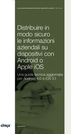 Distribuire in modo sicuro le informazioni aziendali su dispositivi con Android o Apple iOS - Una guida tecnica aggiornata per Android 4.0 e iOS 5.1