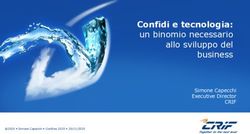 Confidi e tecnologia: un binomio necessario allo sviluppo del business Simone Capecchi Executive Director