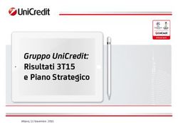 Gruppo UniCredit: Risultati 3T15 e Piano Strategico - Milano, 11 Novembre 2015