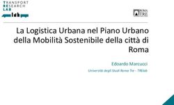 La Logistica Urbana nel Piano Urbano della Mobilità Sostenibile della