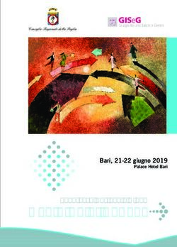MEDICINA DI GENERE CONGRESSO NAZIONALE GISEG - BARI, 21-22 GIUGNO 2019 - BONCULTURE