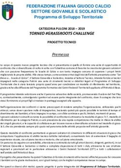 TORNEO #GRASSROOTS CHALLENGE - FEDERAZIONE ITALIANA GIUOCO CALCIO SETTORE GIOVANILE E SCOLASTICO - FIGC Trento