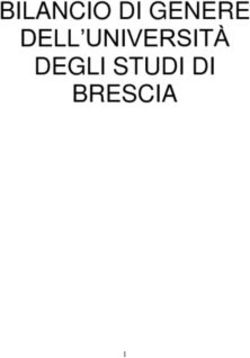 BILANCIO DI GENERE DELL'UNIVERSITÀ DEGLI STUDI DI BRESCIA
