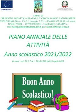 PIANO ANNUALE DELLE ATTIVITÀ Anno scolastico 2021 2022