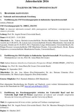 Jahresbericht 2016 - Universität Basel