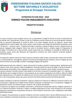 TORNEO PULCINI #GRASSROOTS EVOLUTION - FEDERAZIONE ITALIANA GIUOCO CALCIO SETTORE GIOVANILE E SCOLASTICO
