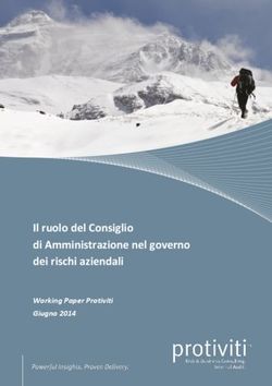 Il ruolo del Consiglio di Amministrazione nel governo dei rischi aziendali - Working Paper Protiviti Giugno 2014