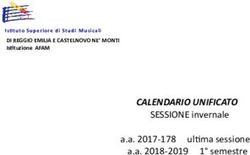 CALENDARIO UNIFICATO SESSIONE invernale a.a. 2017-178 ultima sessione a.a. 2018-2019 1 semestre - Peri-Merulo