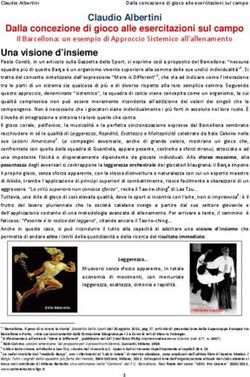 Claudio Albertini Dalla concezione di gioco alle esercitazioni sul campo