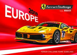 FERRARI CHALLENGE TEAMS' GUIDELINES - Ferrari Races