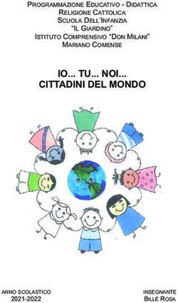 CITTADINI DEL MONDO IO TU NOI PROGRAMMAZIONE EDUCATIVO