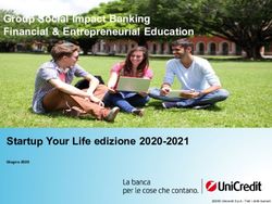 Group Social Impact Banking Financial & Entrepreneurial Education - Startup Your Life edizione 2020-2021 Giugno 2020 - Liceo Ginnasio Augusto