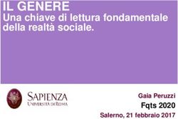 IL GENERE Una chiave di lettura fondamentale della realtà sociale - Fqts 2020