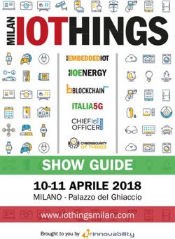 SHOW GUIDE 10-11 APRILE 2018 MILANO - PALAZZO DEL GHIACCIO - WWW.IOTHINGSMILAN.COM - IOT MILAN