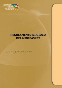 REGOLAMENTO DI GIOCO DEL MINIBASKET - approvate dal Consiglio Federale del 28 settembre 2013