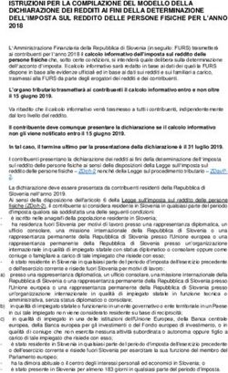 ISTRUZIONI PER LA COMPILAZIONE DEL MODELLO DELLA DICHIARAZIONE DEI