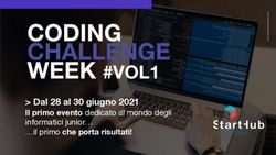 Dal 28 al 30 giugno 2021 - Il primo evento dedicato al mondo degli informatici junior il primo che porta risultati!