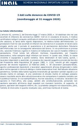 SCHEDA NAZIONALE INFORTUNI COVID-19