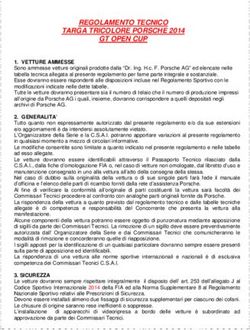 REGOLAMENTO TECNICO TARGA TRICOLORE PORSCHE 2014