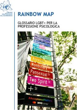 RAINBOW MAP GLOSSARIO LGBT+ PER LA PROFESSIONE PSICOLOGICA - Ordine psicologi Lombardia