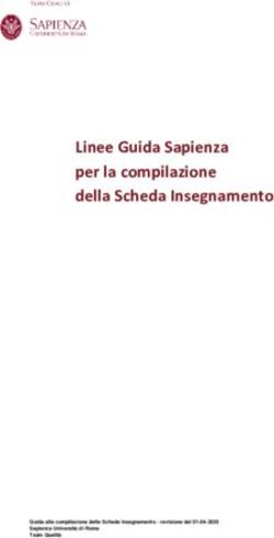 Linee Guida Sapienza Per La Compilazione Della Scheda Insegnamento