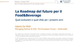La Roadmap del futuro per il Food&Beverage - Quali evoluzioni e quali sfide per i prossimi anni Valerio De Molli - Sipotra