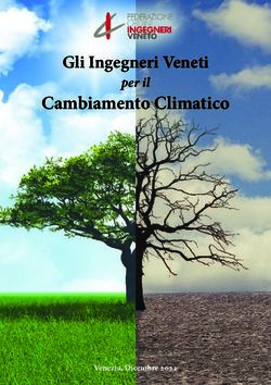 Cambiamento Climatico - Gli Ingegneri Veneti per il - FOIV