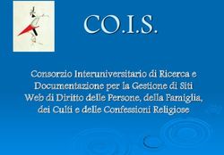 CO.I.S. Consorzio Interuniversitario di Ricerca e Documentazione per la Gestione di Siti Web di Diritto delle Persone, della Famiglia, dei Culti e ...