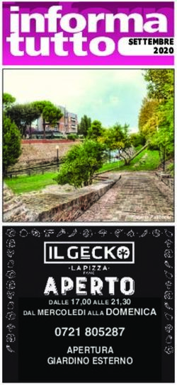 APERTURA GIARDINO ESTERNO - DAL MERCOLEDI ALLA DOMENICA - Fano24