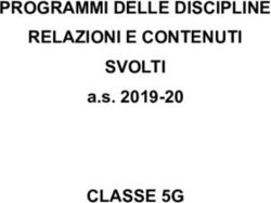 PROGRAMMI DELLE DISCIPLINE RELAZIONI E CONTENUTI SVOLTI CLASSE 5G - a.s. 2019-20 - liceo carducci