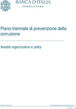 Piano triennale di prevenzione della corruzione - Assetto organizzativo e policy - Banca d'Italia