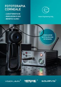FOTOTERAPIA CORNEALE CARATTERISTICHE INDICAZIONI D'USO BENEFICI CLINICI - L'INNOVAZIONE - Vetuvir