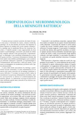 FISIOPATOLOGIA E NEUROIMMUNOLOGIA DELLA MENINGITE BATTERICA