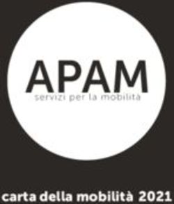 Carta della mobilit&agrave; 2021 - APAM