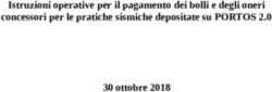 Istruzioni operative per il pagamento dei bolli e degli oneri concessori per le pratiche sismiche depositate su PORTOS 2.0 30 ottobre 2018