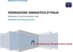 FEDERAZIONE GINNASTICA D'ITALIA - DIREAZIONE TECNICA NAZIONALE GAM - Quadriennio Olimpico 2017-2020 - FGI MARCHE