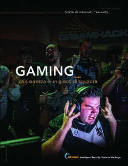 GAMING_ La sicurezza è un gioco di squadra - Akamai