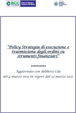 "Policy Strategia di esecuzione e trasmissione degli ordini su strumenti finanziari" - Aggiornato con delibera Cda del 4 marzo 2021 in vigore dal ...