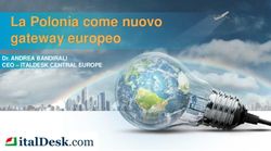 La Polonia come nuovo gateway europeo - Dr. ANDREA BANDIRALI CEO - ITALDESK CENTRAL EUROPE - ODCEC Roma