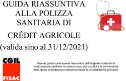 GUIDA RIASSUNTIVA ALLA POLIZZA SANITARIA DI CR&Eacute;DIT AGRICOLE
