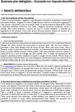 Business plan dettagliato - Domande con risposte descrittive - Officine Formative