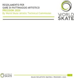 REGOLAMENTO PER GARE DI PATTINAGGIO ARTISTICO PRECISION 2020 - By World Skate Artistic Technical Commission - Fisr