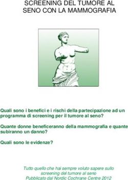 SCREENING DEL TUMORE AL SENO CON LA MAMMOGRAFIA