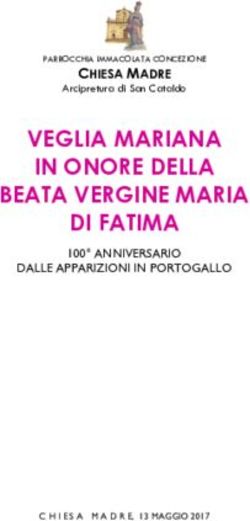 VEGLIA MARIANA IN ONORE DELLA BEATA VERGINE MARIA DI FATIMA