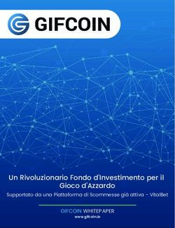 Un Rivoluzionario Fondo d'Investimento per il Gioco d'Azzardo - GIFCOIN WHITEPAPER