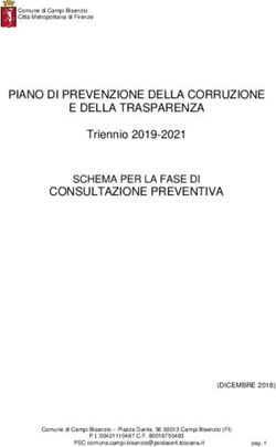 PIANO DI PREVENZIONE DELLA CORRUZIONE E DELLA TRASPARENZA
