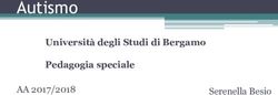 Autismo Universit&agrave; degli Studi di Bergamo Pedagogia speciale - Unibg
