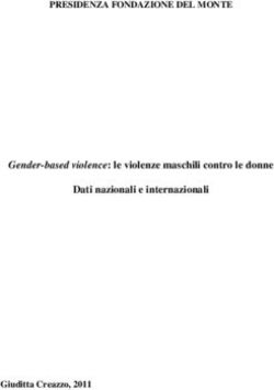 PRESIDENZA FONDAZIONE DEL MONTE - Gender-based violence: le violenze maschili contro le donne
