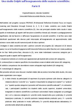 Uno studio Delphi sull'insegnamento delle materie scientifiche.
