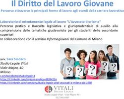 Il Diritto del Lavoro Giovane - Studio Legale Vitali
